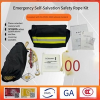 Kit de Corde d'Évacuation d'Urgence Yueda en Aramide 8mm Certifié 3C 16m/20m Multifonctionnel pour Pompiers