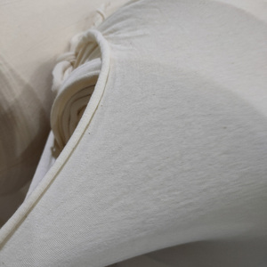 Certificated 100% <strong>Orgnaic</strong> <strong>Cotton</strong> Melange Color Gray Grey Cloth Vintage Plain Single Jersey Fabric With Light Weight - Product Image 2