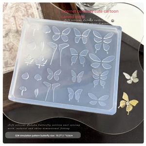 Moule en silicone papillon pour nail art, motif dessin animé, application sur les doigts, haute qualité, spécial salon de manucure, vente chaude - Product Image 5