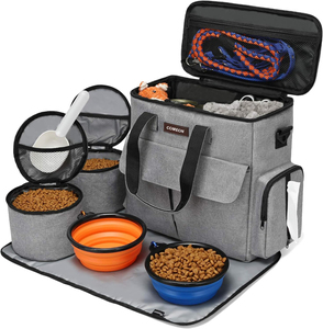 Week-end <span class=keywords><strong>chien</strong></span> nourriture voyage organisateur sac avec fermeture à glissière <span class=keywords><strong>chien</strong></span> et chat voyage ensemble pour le rangement du <span class=keywords><strong>coffre</strong></span> - Product Image 1
