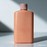 Xypackaging Bouteilles de shampooing carrées en plastique PET bleues personnalisées de 300 ml (10 oz) vides, bouteilles de lavage des mains avec distributeur à pression