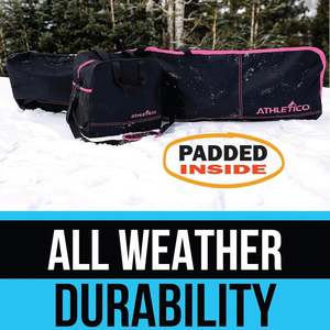 Échantillon gratuit Sac à roulettes de sport pour le ski et le snowboard en plein air Sac de ski pour trajet aller-retour 175 cm - Product Image 3