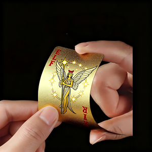 Jeu de Mahjong et de <span class=keywords><strong>Poker</strong></span> en Plastique Anti-plis, Cartes Dorées Étanche, <span class=keywords><strong>Table</strong></span> de Jeu pour Bars et Fêtes - Product Image 3