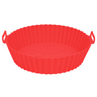 Plaque de cuisson pliable et réutilisable en silicone multi-usages pour friteuse à air et grill, idéale pour la cuisine domestique