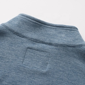 Biểu Tượng Tùy Chỉnh Màu Rắn Đường Phố Tay Áo Đứng Cổ Áo Quý Zip Jersey Áo Thạch Hiệu Suất Mùa Thu - Product Image 5