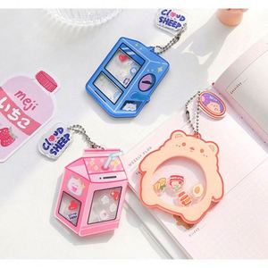 High Quality Transparent Shaker <b>Keychain</b> Custom Printed Acrylic Plastic Charm <b>Personalized</b> Key Accessory - Product Image 1