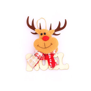 Nuevos adornos navideños de madera con letras, decoraciones para árboles de Navidad, regalos de Navidad - Product Image 5