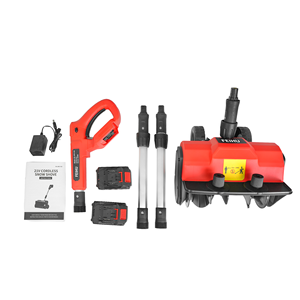 Pala quitanieves y sopladora de nieve inalámbrica profesional de 20 V, sin escobillas, de 250 mm, con batería de 4.0 Ah y ruedas - Product Image 2