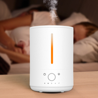 Humidificateur d'air électrique 4L, diffuseur d'arômes à ultrasons à brume froide, commande tactile, remplissage facile pour la maison, la chambre, le bureau