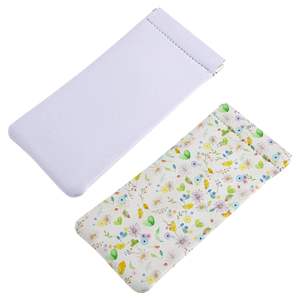 Estuches para gafas de sol con cierre a presión para sublimación, bolsa portátil de neopreno suave para guardar gafas - Product Image 1