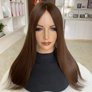 พร้อมจัดส่งไหม6.5x7สำหรับกิ๊บติดผมร่วงที่ปิดผมด้านบนด้วยผ้าไหมท็อปเปอร์ผมมนุษย์ชาวยุโรปสำหรับผู้หญิง - Product Image 3