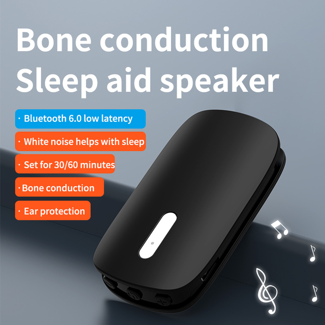 Long-lasting Latest Bone Conduction Under the Pillow Sleep Aid Blue Tooth Speaker Intelligent Coaxing Sleep Without Plug-in Card