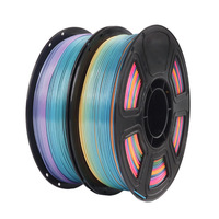 FUSEJOY 3D-printfilament PLA Mat Regenboog Kristal PC Compatibel Tiertime 3D-printers Universeel 1.75mm Zhejiang