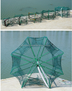 Trampa de Pesca Tipo Paraguas <span class=keywords><strong>Sotelo</strong></span> con 10 Orificios, Red de Pesca Plegable, Jaula Automática Portátil para Peces, Camarones, Langostas y Cangrejos - Product Image 4