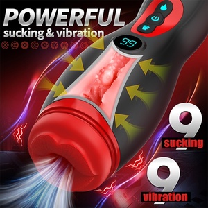 Masturbatiecup voor mannen met dubbele stimulatie, vibratie en zuigfunctie, automatische vibrator. - Product Image 6