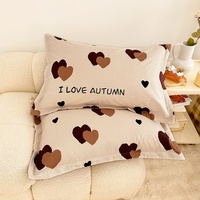 Ensemble de literie en tissu sergé de coton personnalisable style Ins années 40, vente en gros, comprenant housse de couette, drap et jupe de lit, ensemble trois pièces pour étudiant