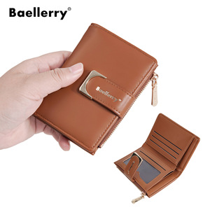 กระเป๋าสตางค์ขนาดเล็กสำหรับผู้หญิงแบรนด์ Baellerry พร้อมตัวล็อคแบบกดและช่องใส่เหรียญแบบซิปสำหรับใช้ในชีวิตประจำวัน - Product Image 1
