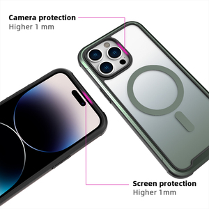 Custodia per telefono cellulare con armatura magnetica in alluminio di alta qualità per <span class=keywords><strong>iPhone</strong></span> <span class=keywords><strong>13</strong></span> 14 15 <span class=keywords><strong>cover</strong></span> di ricarica wireless <span class=keywords><strong>Max</strong></span> - Product Image 4