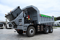Camion minier électrique de 60 tonnes de charge utile SKT90E, camion benne pour mine, à vendre