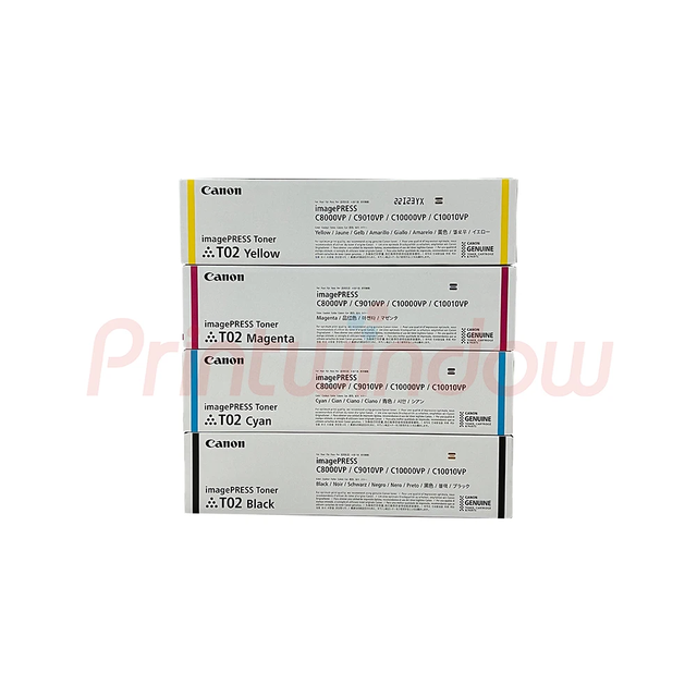 PRINTWINDOW!!Original T02 BLACK Toner Cartridge for Canon ImagePRESS C8000 C10000 C9010 C10010 VP