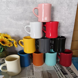 Taza de Café de Cerámica Estilo Diner Personalizada, 11 oz, Color Blanco Crema, Taza Gruesa Estilo Diner con Logotipo - Product Image 6