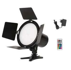 Luz de vídeo LED de relleno de foto de Color de temperatura ajustable 3200K-6500K para cámaras DSLR Luz de cámara de vídeo LED