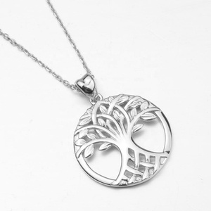 Plata de Ley 925 de la familia encantos <span class=keywords><strong>del</strong></span> árbol de la vida COLLAR COLGANTE para las mujeres - Product Image 3