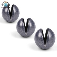 Nouveaux poids de pêche OEM 0,5g - 5g en gros, plombs fendus, billes de plomb rondes, plombs de pêche en stock