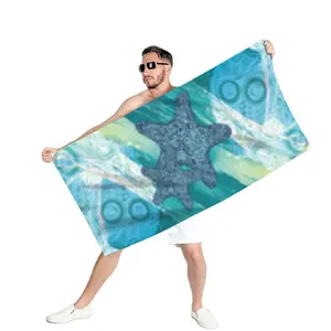 Serviette de plage d'été serviettes de plage d'impression personnalisée vente en gros