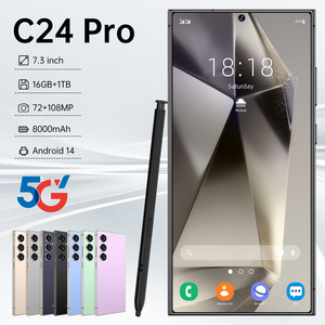 2025 nueva llegada S25 Ultra C24 Pro 7,3 pulgadas S24 Android 5G <span class=keywords><strong>Smartphone</strong></span> nuevo Dual SIM 16GB RAM MTK procesador 1TB ROM Global - Product Image 4