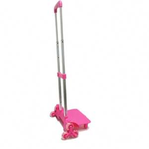 For Eco-friendly <b>Aluminum</b> Lightweight Children <b>Luggage</b> Trolley with 6 Climbing-stairs Wheels - Product Image 2