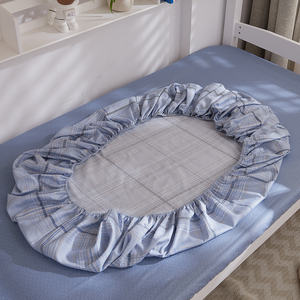 Fournisseur en gros personnalisé des années 40 couleur unie 100% coton protecteur de lit étudiant dortoir literie <span class=keywords><strong>drap</strong></span>-<span class=keywords><strong>housse</strong></span> pour toutes les saisons - Product Image 2