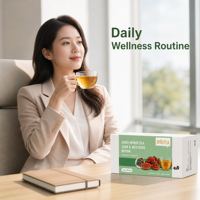 Thé Blanc Vieilli Direct Usine, Goji, Dattes Rouges, Reishi – Thé Bien-être pour le Bureau, 30 Sachets, Boisson Naturelle, Faible MOQ, Marque Privée