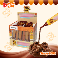 Bonbons en gros personnalisés sous marque privée, bonbons liquides saveur chocolat et biscuits de Dubaï, style dentifrice, bonbons jouets pour enfants, OEM