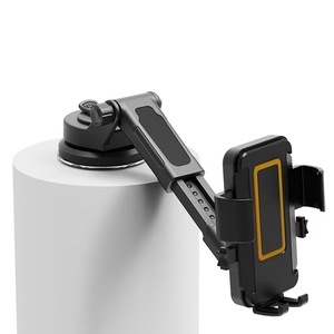 Soporte Universal <span class=keywords><strong>para</strong></span> Teléfono Móvil con Clip de Bloqueo Automático Manos Libres, <span class=keywords><strong>para</strong></span> Coche y Escritorio, Parabrisas, Tablero, Portátil, ABS, Fácil de Sujetar con Ventosa - Product Image 2