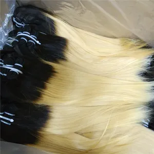 Letsfly Wholesale 1B613 Silky Straight Blonde Virgin Hair Extensions 100% Human Hair Weave Brazilian Remy Hair Bundles
