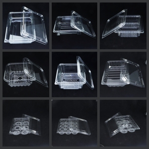 Thân Thiện Với Môi Tái Chế Rõ Ràng Pet Nhựa Thực Phẩm Container Bền Vững Vuông Hộp Cho Bánh Bao Bì Và Vận Chuyển - Product Image 5