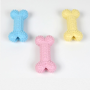 Jouets en caoutchouc naturel interactifs et écologiques en forme d'os pour chiots de taille moyenne - Product Image 3