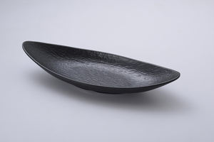 Hotel de 5 estrellas, estilo occidental, plato de <span class=keywords><strong>melamina</strong></span> en forma de barco, <span class=keywords><strong>vajilla</strong></span> moderna en blanco y negro <span class=keywords><strong>para</strong></span> hoteles, muestra gratis disponible - Product Image 2