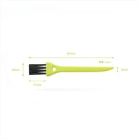 Brosse de nettoyage pour petits espaces, poils résistants à l'usure pour l'électronique, les rasoirs, les claviers |   Grattoir à rainures intégré, différentes couleurs