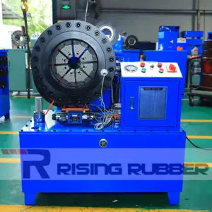 RISING Peru alta qualidade 2 polegada 4 polegada 6 polegada pronto para enviar estoque disponível mangueira hidráulica imprensa crimping máquina de corte