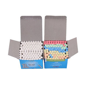 Craie lavable multicolore non toxique sans poussière pour tableau noir d'école, craie blanche - Product Image 3