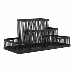 Competitive Price Office Home School Classroom Accessories Desk Organizer Desktop Mesh 4 Compartments <b>Pen</b> Pencil Holder Caddy - Product Image 4