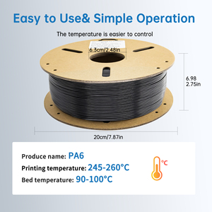 Filamento de Impresora 3D LONQI PA6 Nylon 1kg 1.75mm, Colores Personalizados, Fibra de Carbono, Fibra de Vidrio, Materiales Industriales para Impresión 3D - Product Image 6