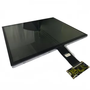 OKE Industrial 17 inch High Brightness Capacitive LCD All In One USB PCAP Flexible Open Frame Touch Screen Monitor Display