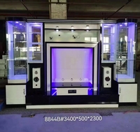 Meuble de salon de luxe au design européen avec vitrine et meuble TV 65 pouces – Offre spéciale