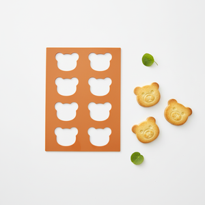 Stampo per Biscotti a Forma di Orsetto, Cuore e Quadrato, <span class=keywords><strong>in</strong></span> Ceramica per Alimenti, Colore Bianco Croccante - Product Image 4