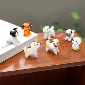 Adorno de cristal de perro pequeño estilo japonés: Teddy, Corgi, Shiba Inu, Pomeranian. Decoración creativa de dibujos animados esmaltada. - Product Image 2