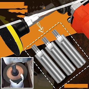 แกนต่อเครื่องเจียรภาพนิ่มแบบ 100 พร้อมแผ่นกดรูปหกเหลี่ยม เหล็กความเร็วสูง HSS สำหรับงานขัดและตัด - Product Image 2