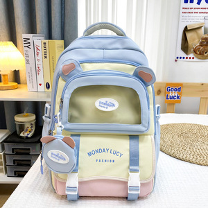 Nueva Venta caliente Kawaii Girls Mochila impermeable Cierre de cremallera Estilo de moda para estudiantes escolares Bolsas de libros de dibujos animados - Product Image 5